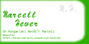 marcell hever business card